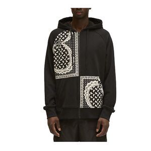 Moose Knuckles Hoodie Cole Men Black M13MS629 Zip Long Sleeve